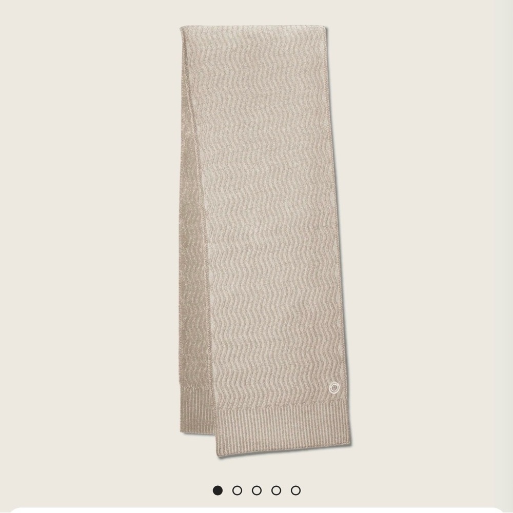 Allbirds Beige Wool Knit Scarf 0203-204